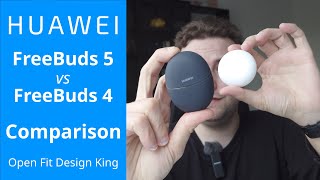 Huawei FreeBuds 5 vs FreeBuds 4  Which one is better [upl. by Kcirej]