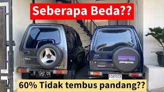 Kaca film depan 40 VS 60  Kaca film Supir 60 VS 80 Seperti apa bedanya [upl. by Nodnarbal]