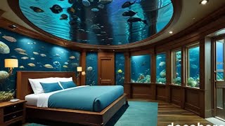 “An experience of sleeping beside waterquotaquarium bed shape 🎉❣️ [upl. by Eux]