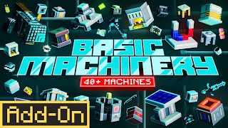 Basic Machinery  Minecraft Marketplace AddOn  Official Trailer [upl. by Adnoval]