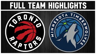 Toronto Raptors vs Minnesota Timberwolves  Nov 21 2024 [upl. by Silverts]