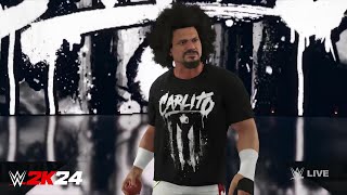 WWE 2k24 Carlito Official Entrance Global Superstars DLC  WWE 2K24 Carlito Full Giriş Sahnesi [upl. by Atteynad]