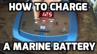 How to Charge a Marine Battery [upl. by Norrv272]