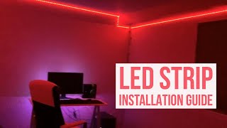 LED Strip Installation Guide  164ft amp 32ft [upl. by Martainn]