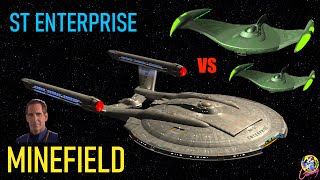 Star Trek Enterprise NX01 VS 2 Romulan Birds of Prey  Minefield  Star Trek Starship Battles [upl. by Hills]