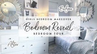 GIRLS BEDROOM MAKEOVER  BEDROOM REVEAL  BEDROOM TOUR  Persimmon Homes  House Vlog Shop My Style [upl. by Valeta]