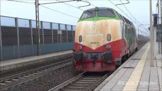 trainspotting Stazione Anzola Emilia merci frecciarossa intercity frecciabianca [upl. by Nywroc255]