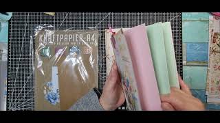 Tuto junkjournal double avec les papiers polkaartstudio2779 [upl. by Margie]