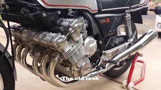 Honda 79 CBX Pipemaster conversion with noise [upl. by Pish]