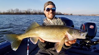 Ripping BladeBaits For Early Spring Walleyes FOX RIVER WISCONSIN [upl. by Horatia]