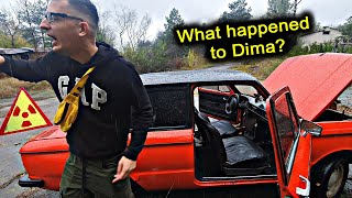 What did they do with our Zaporozhets car in Pripyat☢☢We go to rescue Dimon our guide in Chernobyl [upl. by Eednar]