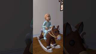 Toddler play with horse sims2 thesims thesims2 games ts2 ts4 thesims4 sims4 [upl. by Ecinahs]