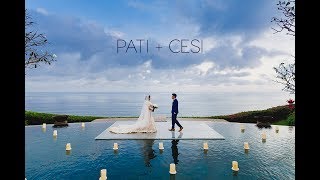 TIRTHA ULUWATU VILLA WEDDING  PATI and CESI [upl. by Eioj]