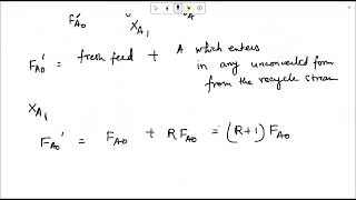 LEC 39 Recycle Reactors Design Equation [upl. by Greenes]