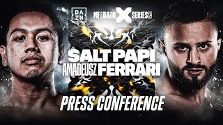 MISFITS x DAZN X SERIES 014 SALT PAPI VS AMADEUSZ FERRARI PRESS CONFERENCE LIVESTREAM [upl. by Surdna]