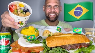 🇧🇷 BRAZILIAN FOOD reviewed by GRINGO 🇺🇸 [upl. by Amsirp]