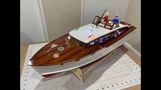 Building an RC boat  the Chris Craft Corvette is finished [upl. by Rehptsirhc122]