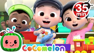 Down By The Station Song  More Nursery Rhymes amp Kids Songs  CoComelon [upl. by Drofnats]