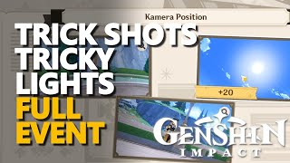 Trick Shots Tricky Lights Genshin Impact Full Event [upl. by Aidekal54]