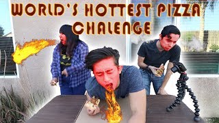 WORLDS HOTTEST PIZZA CHALLENGE feat Brian Aiello [upl. by Arukas]