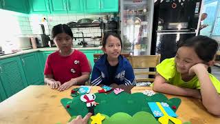 Tiếng Anh Giao Tiếp Trẻ Em Tại Phan Thiết Nancy Sunny and Kim practice talking about Christmas [upl. by Barbabra640]