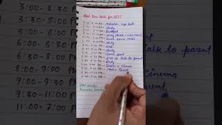 Best Time Table for NEET Preparation neet shorts neetmotivation mbbs viral study [upl. by Erdied]