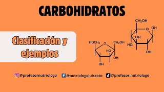 Carbohidratos Clasificación y ejemplos ¡Explicación sencilla [upl. by Gilberta]