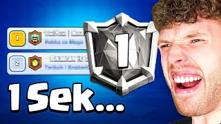 😱⏱️1 SEKUNDE zestört PLATZ 1 DER WELT Season End Krimi  Clash Royale Deutsch [upl. by Lucia]