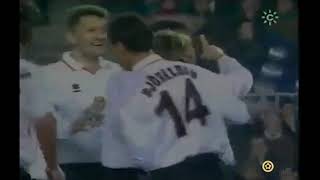 Gaizka Mendieta thundervolley against Barcelona in 1999 [upl. by Yrojram779]