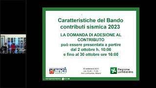 Sismica  Bando Regione Lombardia [upl. by Senskell]