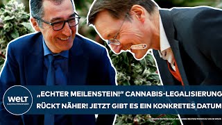 DEUTSCHLAND quotEin echter Meilensteinquot CannabisLegalisierung rückt näher  Jetzt gibt es ein Datum [upl. by Ainuj]