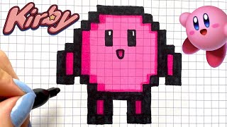 COMO DESENHAR KIRBY PIXEL ART NINTENDO [upl. by Cavill]