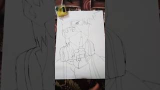 Kakashi drawing 🔥🔥Piyush Mali ArtsPart 1art drawing kakashi [upl. by Duntson]