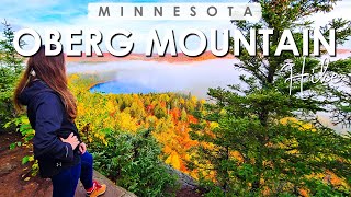 OBERG MOUNTAIN LOOP TRAIL HIKE  Best Fall Colors on Minnesota’s North Shore [upl. by Atnohs]