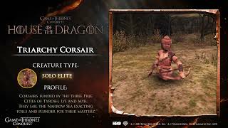 Triarchy Corsair Creature Spotlight  MAY24 Game of Thrones Conquest [upl. by Sherill]