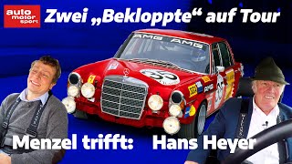 Unterwegs in der roten Sau Menzel trifft MercedesLegende Hans Heyer  auto motor sport [upl. by Eneliak642]