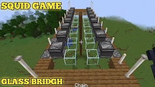 Minecraft how to make squid game workingGLASS BRIDGE [upl. by Kathy]