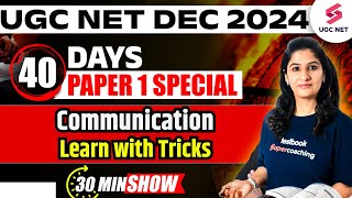 Communication UGC NET Paper 1  Complete UGC NET Paper 1 Communication Revision By Tulika Maam [upl. by Nahtaoj]