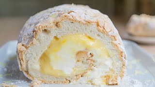 Lemon Meringue Roulade Basic Recipe [upl. by Ellenaej576]