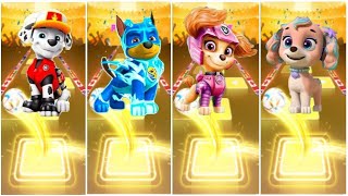 PAW Patrol  The Mighty Movie Marshall 🐶 Zuma 🐶 Chase 🐶 Ryder 🐶 Rubble 🐶 Skye ☄️ Tiles Hop EDM Rush [upl. by Ahsitak]