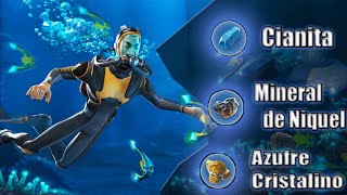 Subnautica  Localización CIANITA MINERAL DE NÍQUEL AZUFRE CRISTALINO En menos de 5 minutos [upl. by Harper]