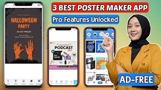 3 Best Poster Maker App For Android [upl. by Eilarol925]