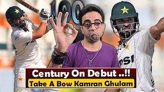 Kamran Ghulam has arrived  Century on debut What a player ❤️ [upl. by Llyrat]