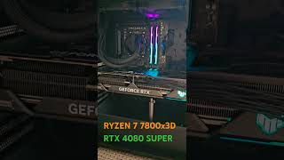 RYZEN 7 7800x3D  RTX 4080 SUPER pcbuild [upl. by Anael]