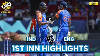 India Vs England Highlights 1st Innings England Need 172 Runs To Win Against India I T20 WC 2024 [upl. by Nellek]