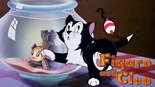 Figaro and Cleo 1943 Disney Cartoon Short Film  Review [upl. by Atineg]