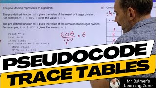 Trace Tables using Test Data with Pseudocode Algorithms  StepbyStep Lesson from the Classroom [upl. by Bowie]