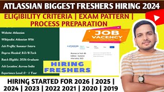 ATLASSIAN PADA ROLE LATEST HIRING 🔥  20222023 amp 2024  FRESHERS HIRING OPPORTUNITY  DIRECT TEST [upl. by Anitram]