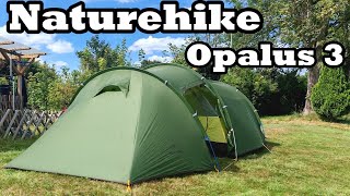 Naturehike Opalus 3  Viel Platz im 3 Personen Tunnelzelt  Trekkingzelt [upl. by Treb]