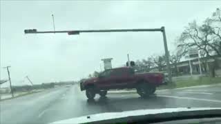 Flood damage Rockport TX Hurricane Harvey 28 August 2017 raw footage [upl. by Lezirg]